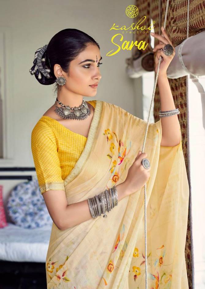 Kashvi Sara Ethnic Wear Wholesale Printed Designer Sarees Catalog